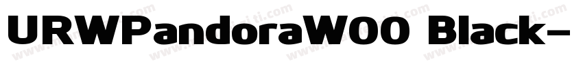URWPandoraW00 Black字体转换
